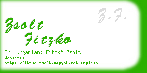 zsolt fitzko business card